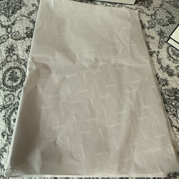 Chanel Classic White Wallet Box and Matching Gift Bag Duo & Tissue; New - Picture 11 of 13